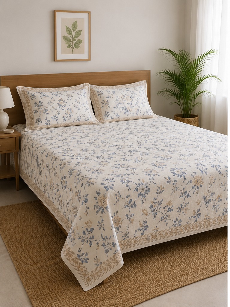 Premium cotton bedding, part of the upcoming Crestavia collection